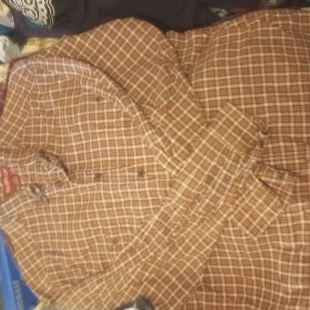 L Old College Inn plaid long-sleeve  button down  Shirt